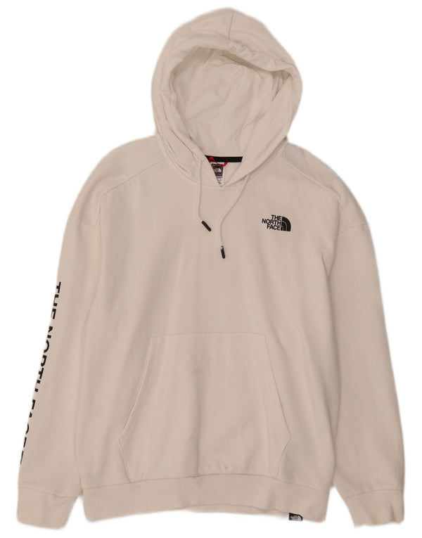 Женский джемпер с капюшоном с графическим рисунком The North Face UK 14, большой белый хлопок