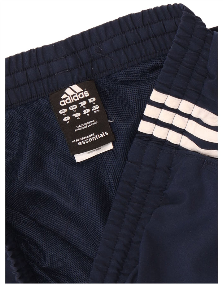 Мужские спортивные шорты Adidas Climalite среднего размера, темно-синие, полиэстер