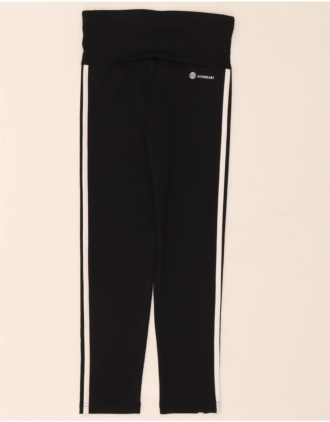 Леггинсы Adidas Aeroready для девочек 9-10 лет, черный полиэстер