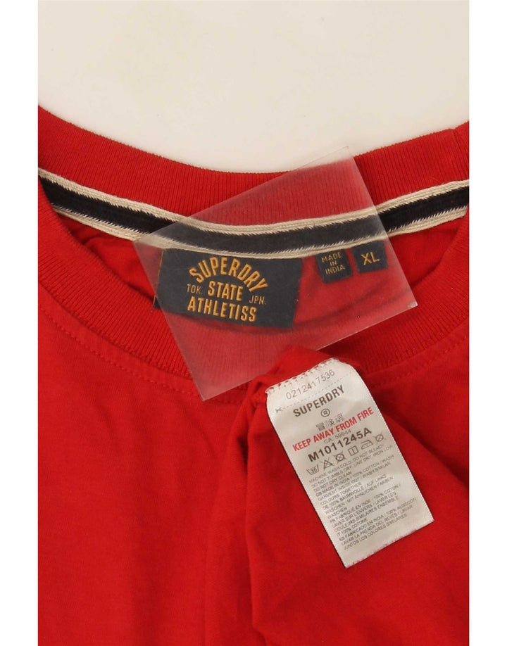 Мужская футболка Superdry Top XL, красный хлопок
