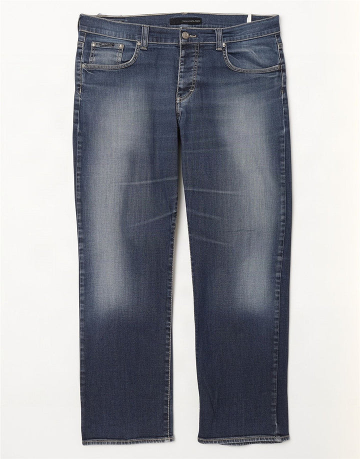 Мужские прямые джинсы Calvin Klein W36 L31 синие