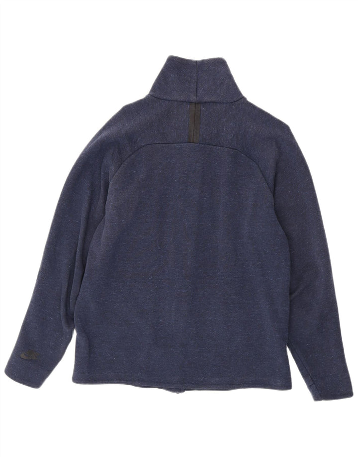 Мужская спортивная куртка Nike среднего размера, темно-синяя, хлопковая