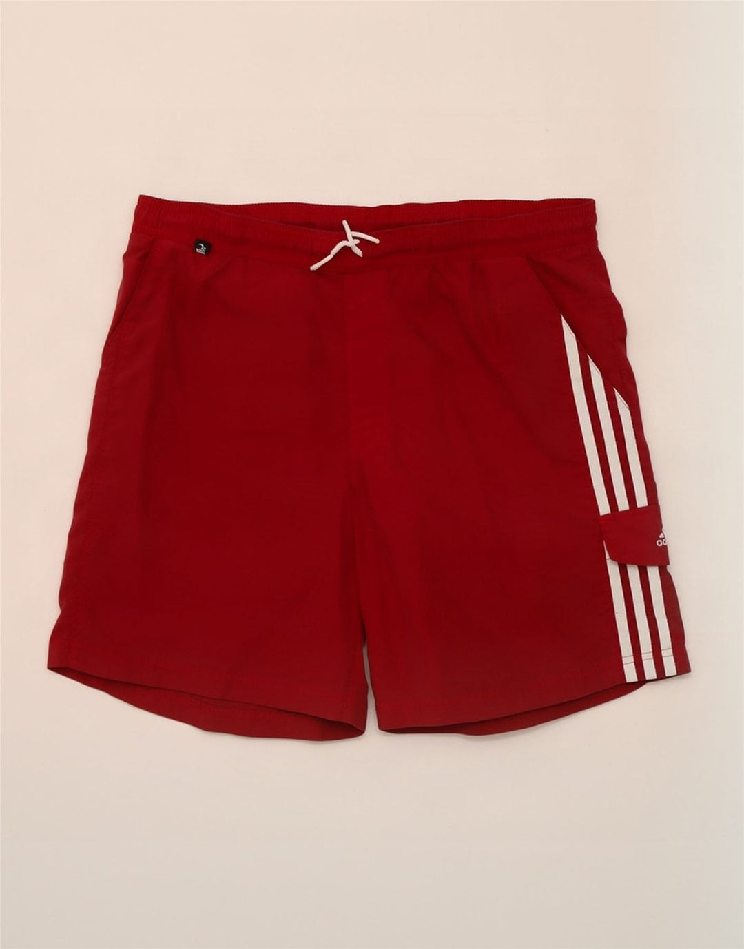 Мужские шорты для плавания Adidas среднего темно-бордового цвета из полиэстера
