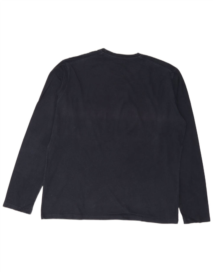 Ассоциация поло США. Мужской топ с длинным рукавом XL, темно-синий, хлопок