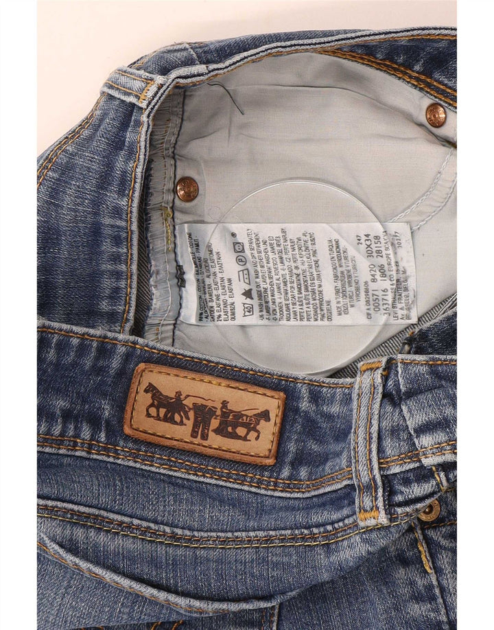 Женские узкие джинсы Levi's 571 W30 L31 синие, хлопок