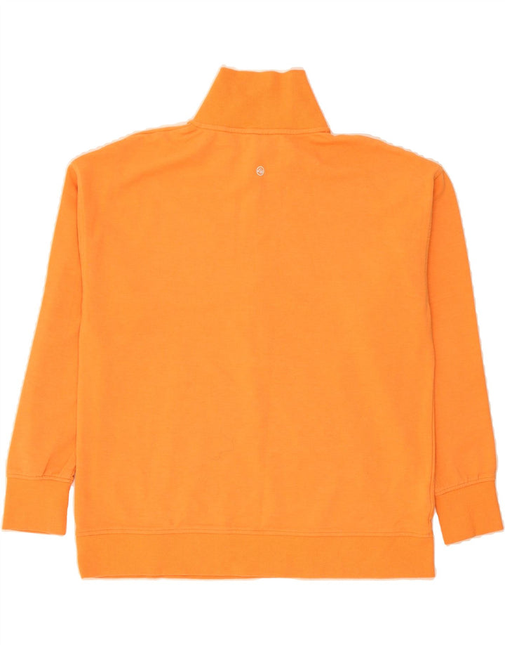 EDDIE BAUER Womens Oversized Sweatshirt Jumper UK 14 Medium Orange Vintage Eddie Bauer and Second-Hand Eddie Bauer from Messina Hembry 