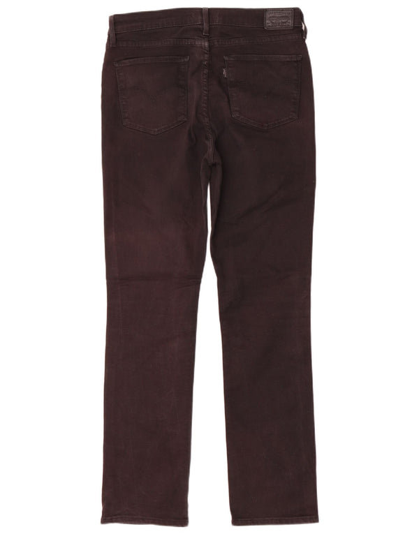Женские прямые джинсы Levi's 724 с высокой посадкой W31 L30, черный хлопок
