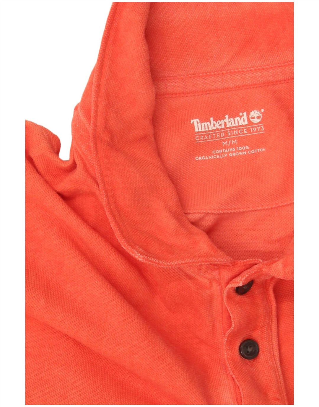 Мужская рубашка-поло Timberland из хлопка среднего оранжевого цвета
