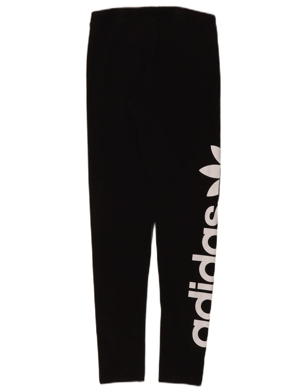 Женские леггинсы Adidas с рисунком UK 10, маленькие черные хлопковые