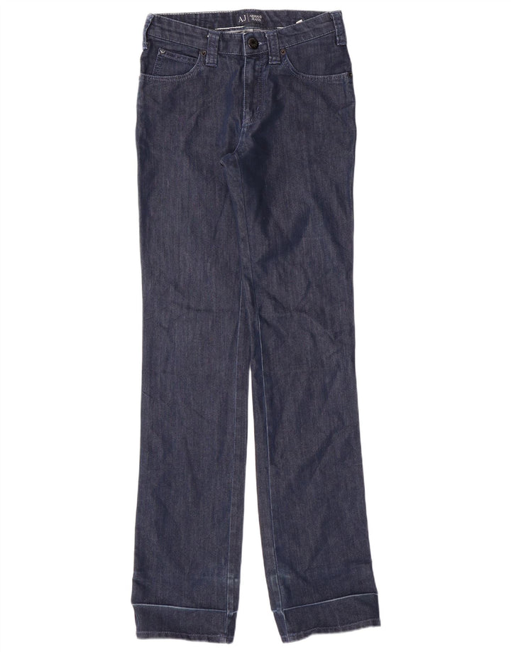 ARMANI Womens Straight Jeans W26 L32  Navy Blue