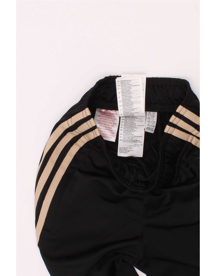 Спортивный костюм Adidas для мальчиков, брюки для бега, 3-4 года, черный полиэстер