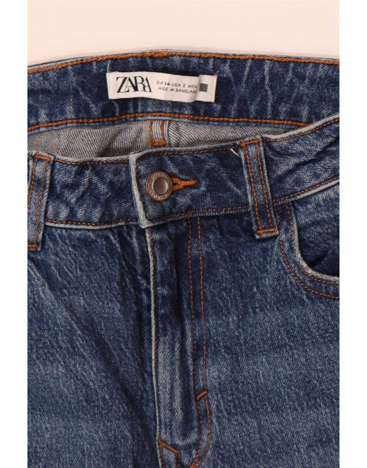 Женские расклешенные джинсы Zara EU 34 2XS W24 L34 синие