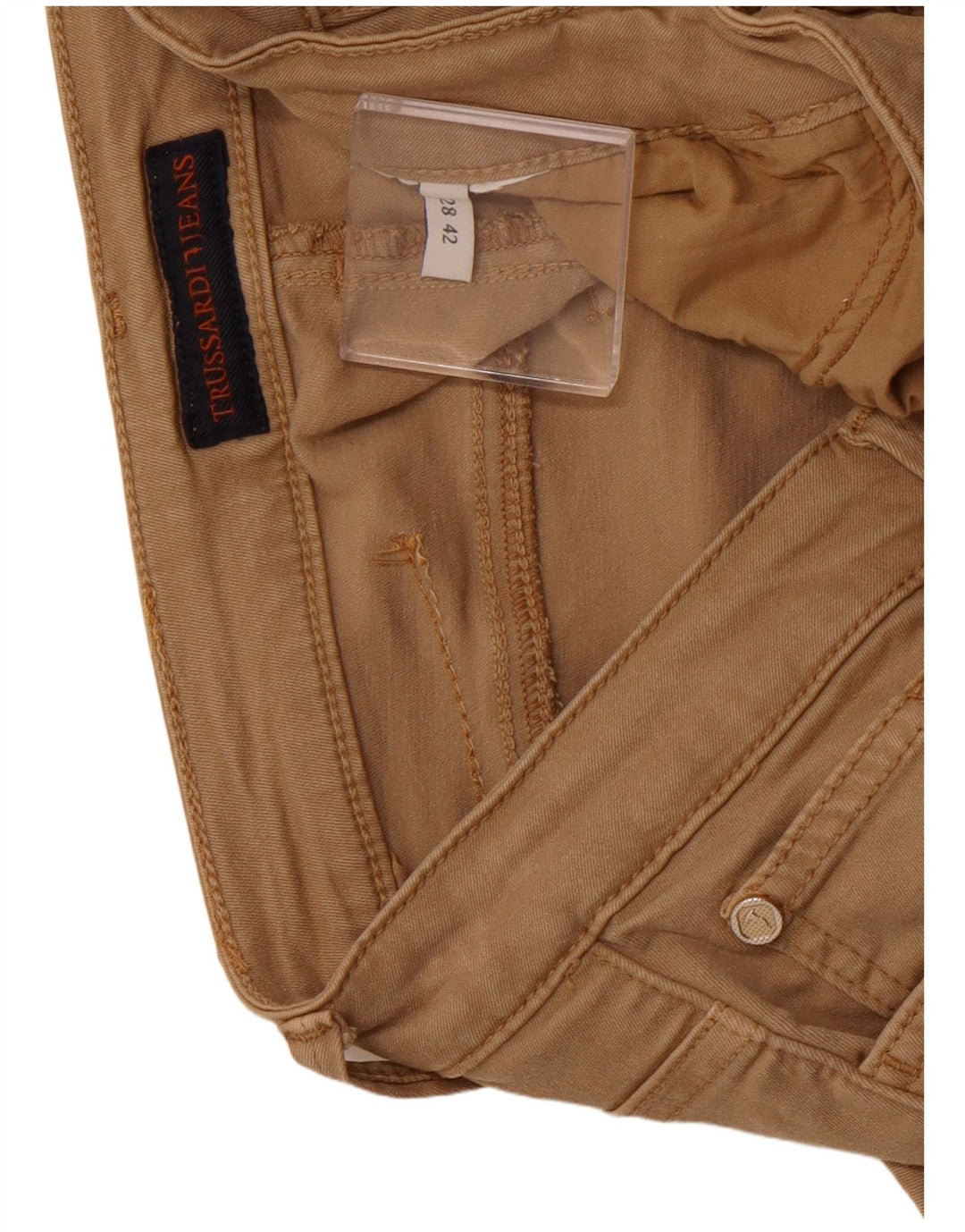 TRUSSARDI Женские узкие повседневные брюки IT 42 Medium W28 L25 Коричневые