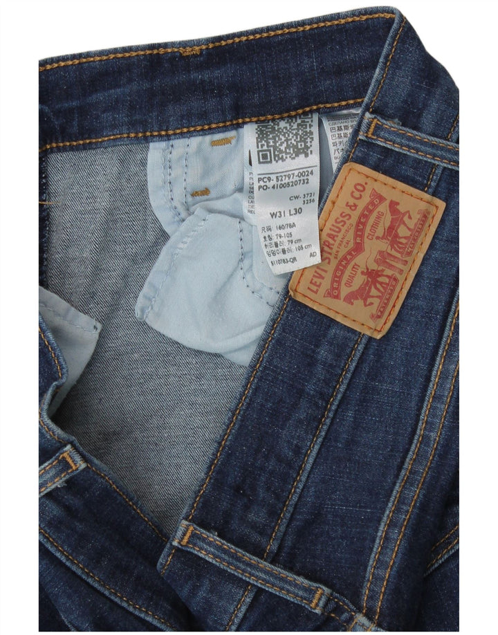 Женские джинсы скинни Levi's W31 L30 синие, хлопок