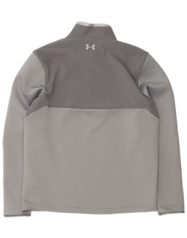 Мужской спортивный костюм-пуловер Under Armour, большой серый спортивный костюм с цветными блоками