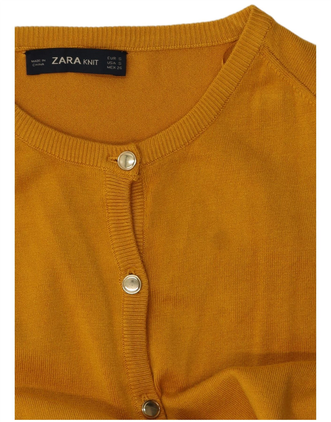 Женский кардиган ZARA UK 10, маленький желтый