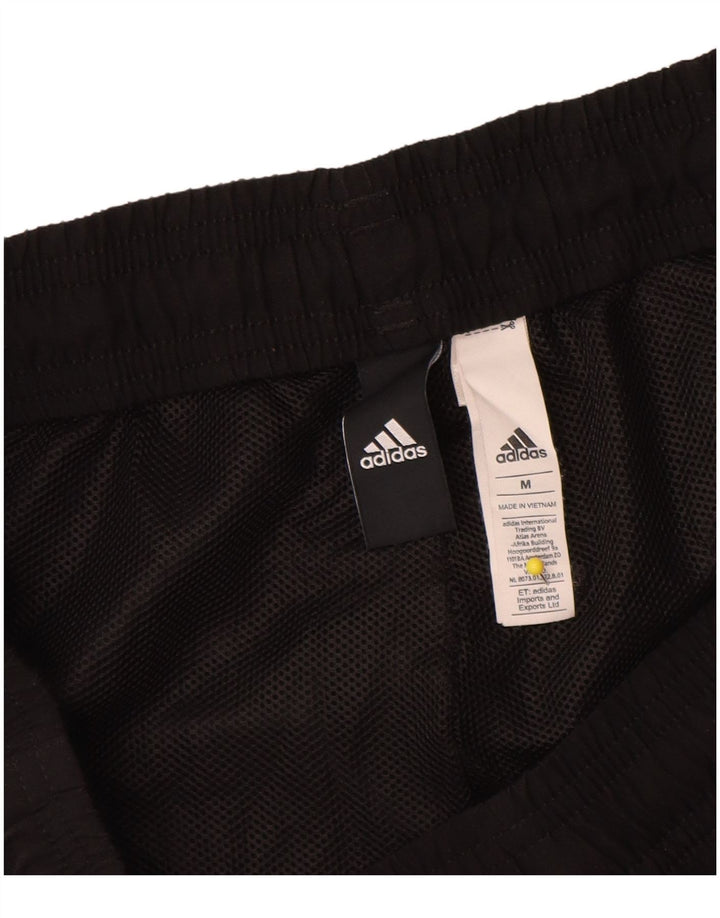 Мужские спортивные шорты Adidas с графическим рисунком, средний черный полиэстер