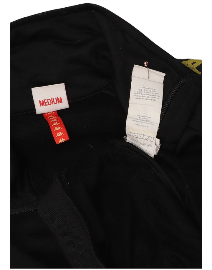 Мужской спортивный костюм Kappa с графическим рисунком, верхняя куртка, средний черный полиэстер