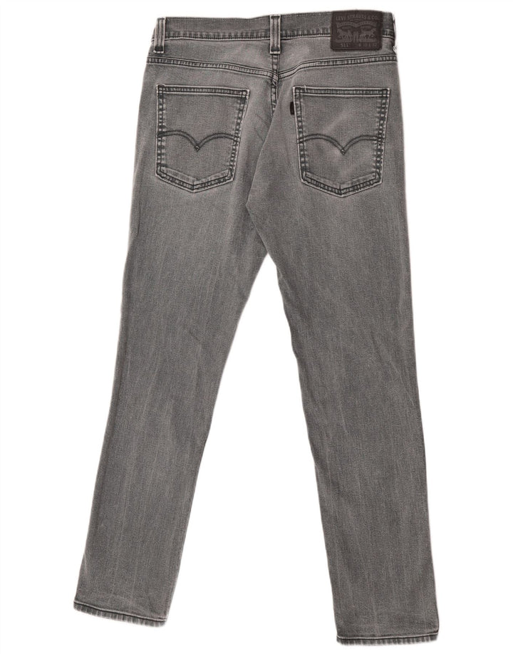 Мужские джинсы Levi's 511 Slim W32 L32 Серые хлопковые