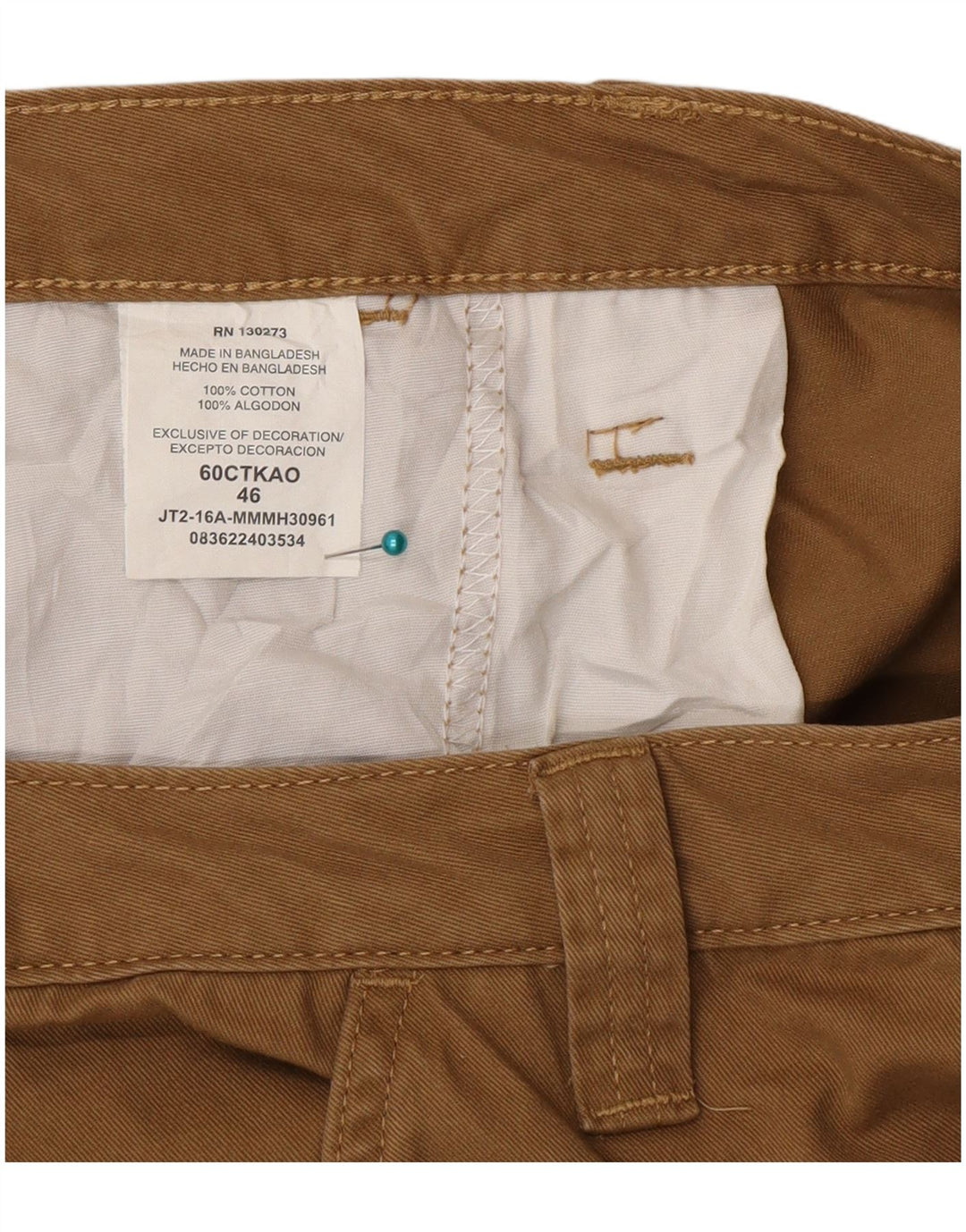 Мужские шорты карго Wrangler W46 3XL бежевые, хлопок