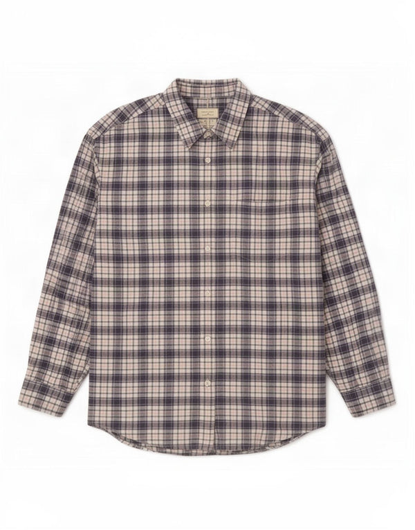 Женская рубашка оверсайз Eddie Bauer UK 18 XL, хлопок в разноцветную клетку