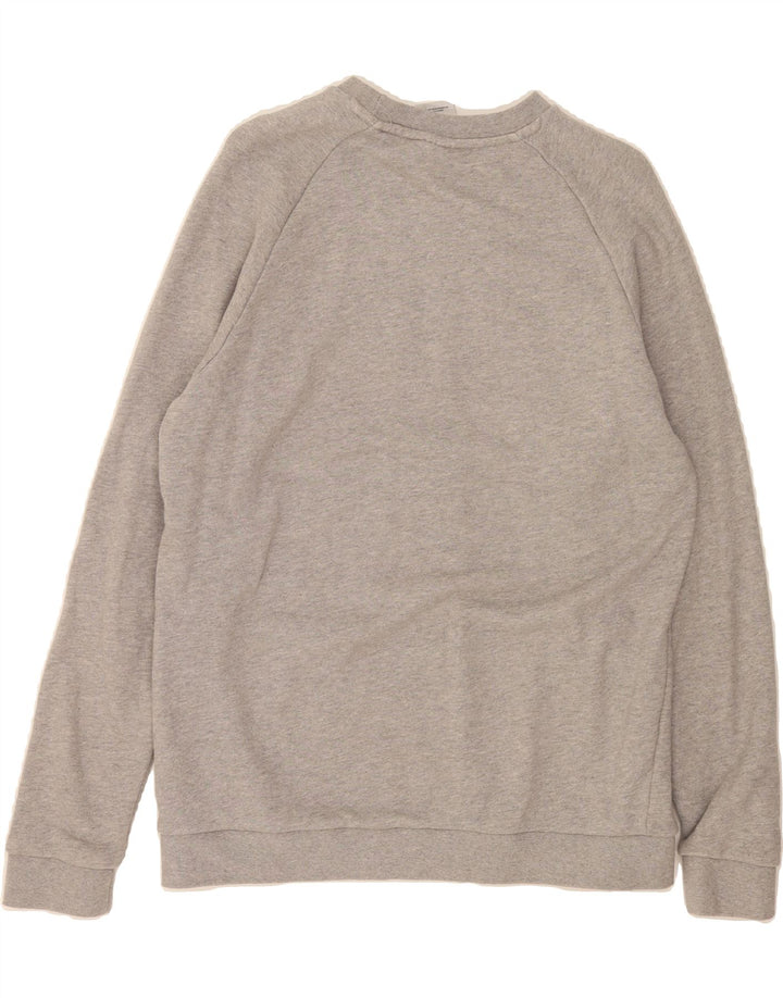 ADIDAS Mens Graphic Sweatshirt Jumper Medium Grey Cotton Vintage Adidas and Second-Hand Adidas from Messina Hembry 