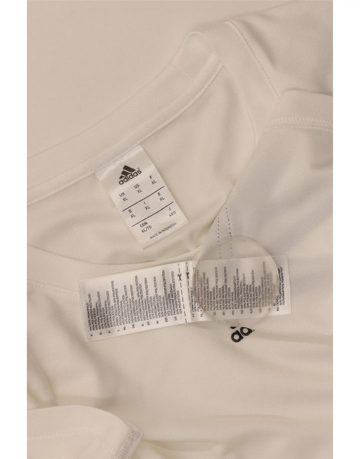 Adidas Мужская футболка Climalite Top XL Белый Полиэстер