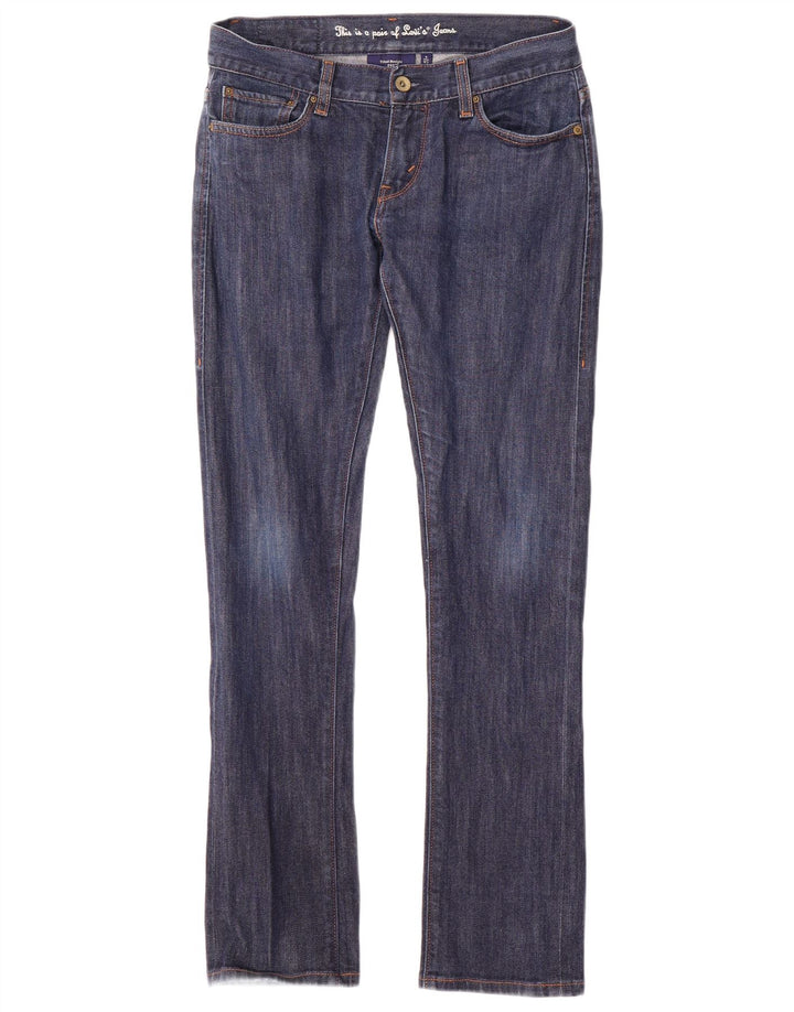 Женские прямые джинсы Levi's с наклоном, размер США 4, маленький W27 L30, синий хлопок