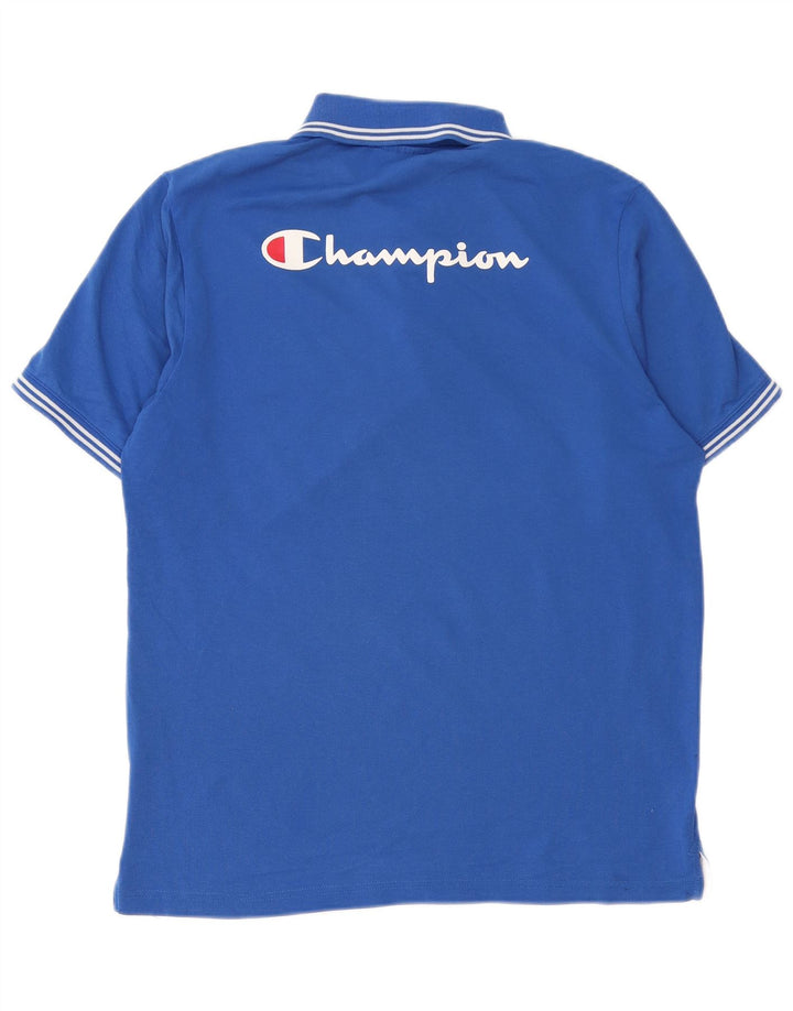 Мужская рубашка-поло с рисунком Champion, большая синяя