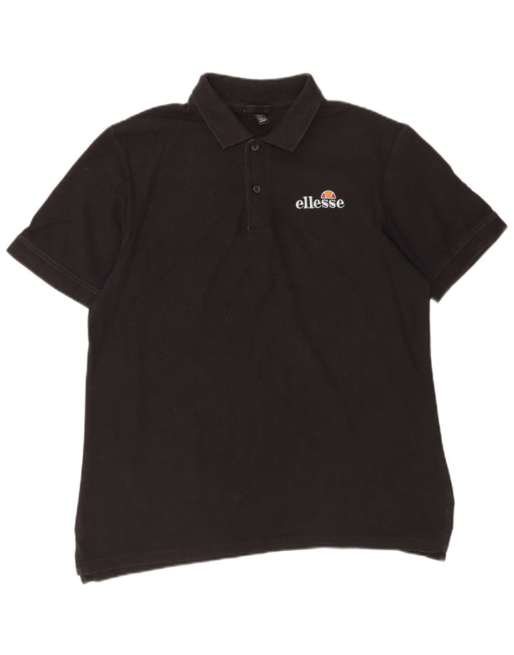 Мужская рубашка поло Ellesse, большая черная, хлопок