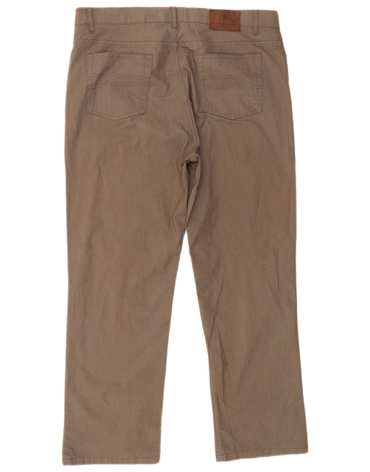 Мужские брюки-чиносы Marks & Spencer Blue Harbor W38 L29 коричневые в клетку