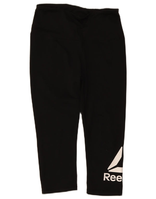 Женские леггинсы-капри Reebok UK 12, средние, черные