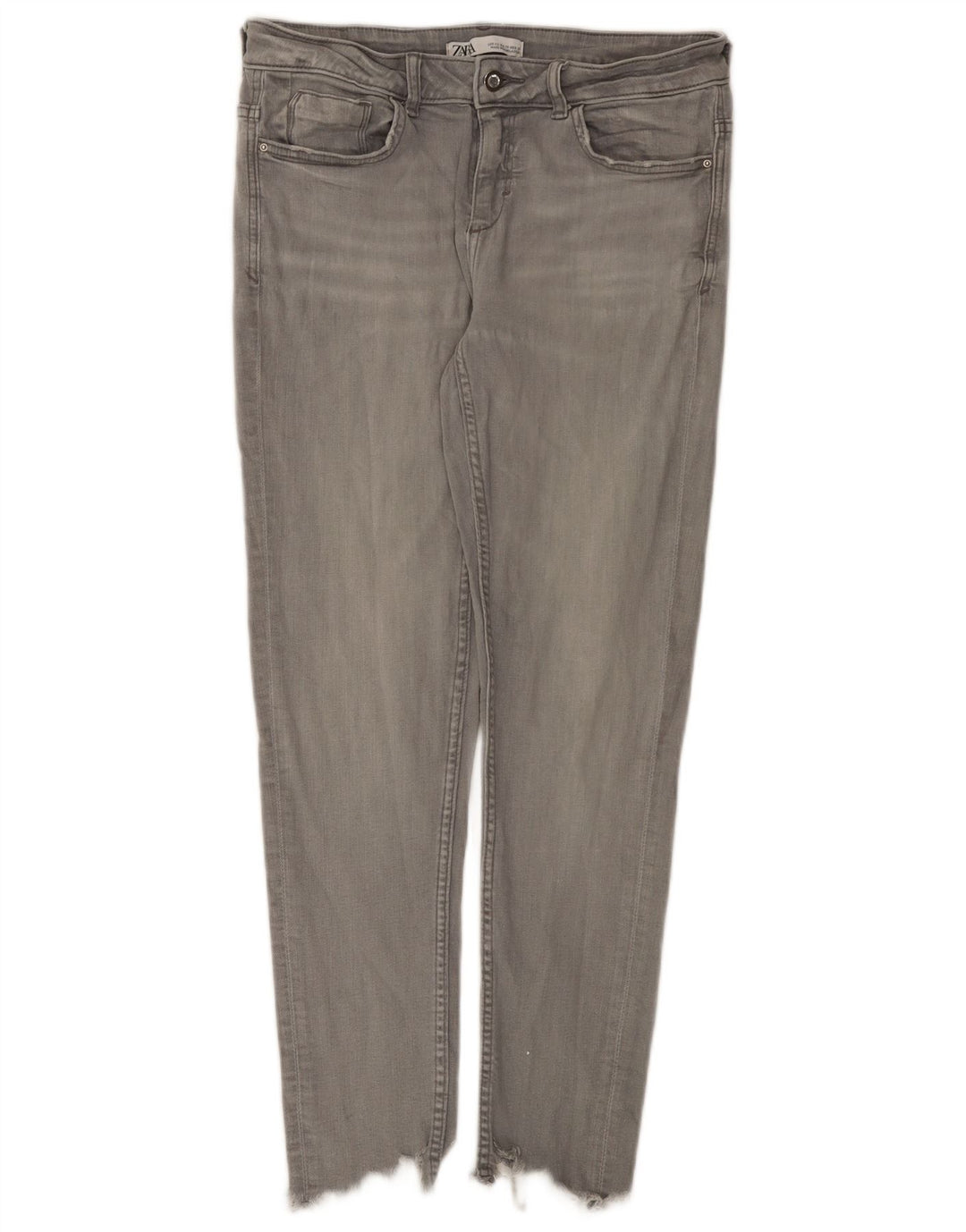 Женские узкие джинсы Zara EU 40 Medium W30 L27 Серый хлопок