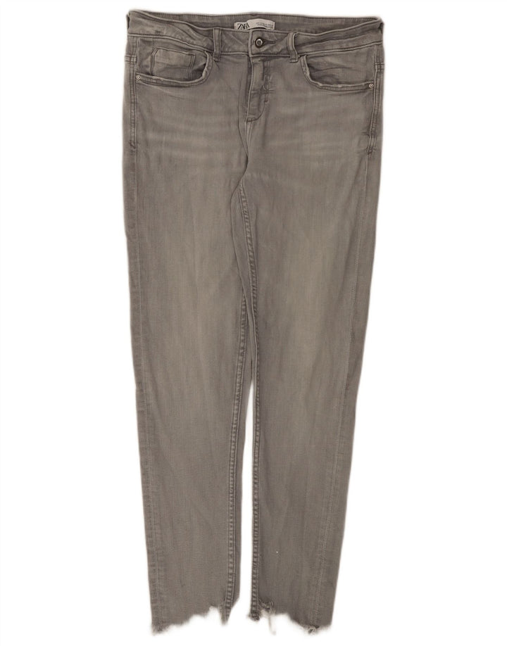 Женские узкие джинсы Zara EU 40 Medium W30 L27 Серый хлопок