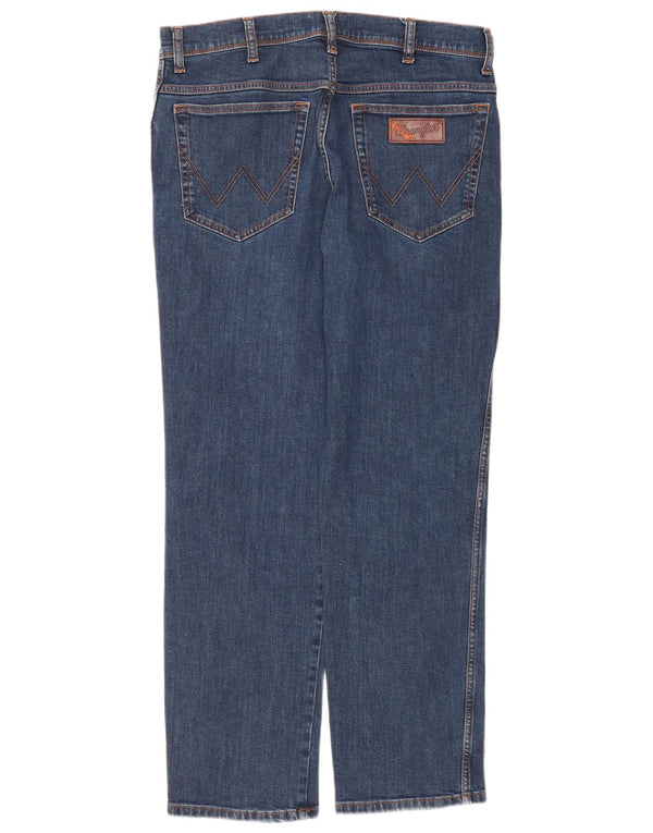 Мужские прямые джинсы Wrangler Texas W34 L32, синий хлопок