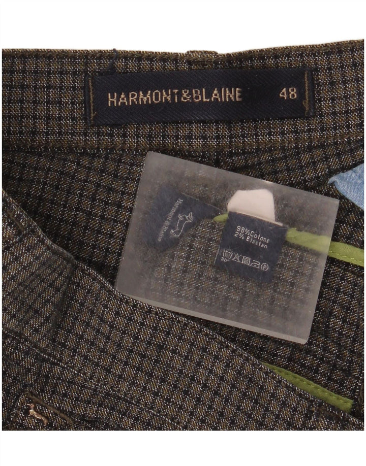 Harmont & Blaine Мужские повседневные брюки IT 48 Medium W34 L34 Серая клетка