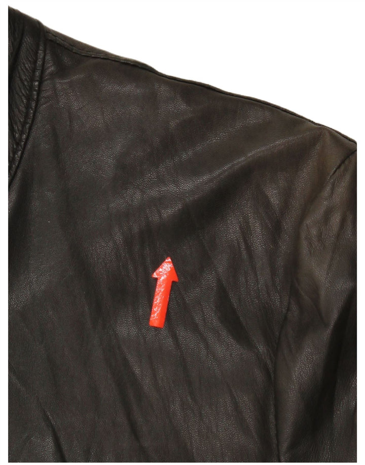 Мужская кожаная куртка IT 48 Medium Black Leather