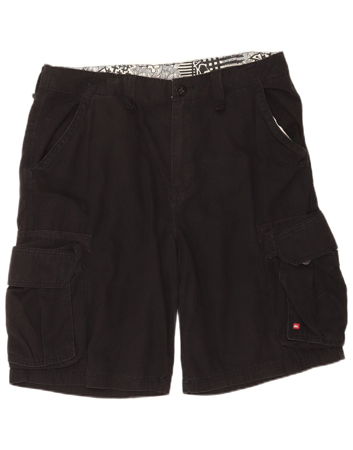 Мужские шорты-карго Quiksilver W34, большие черные, хлопок