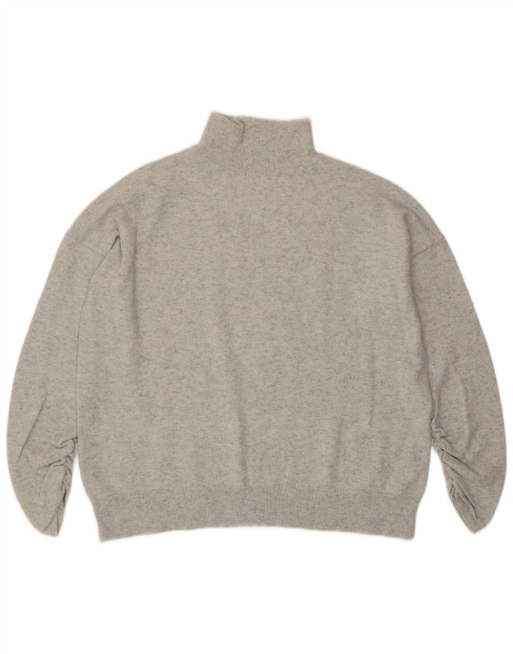 Женский джемпер с высоким воротником MINT VELVET UK 14, средний серый в крапинку