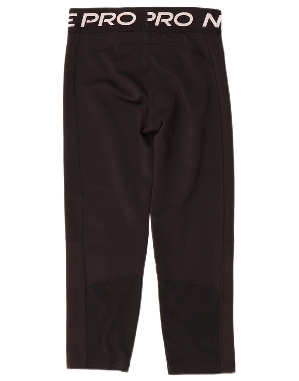 Леггинсы с рисунком Nike Dri Fit для девочек 13–14 лет, размер XL, черный полиэстер