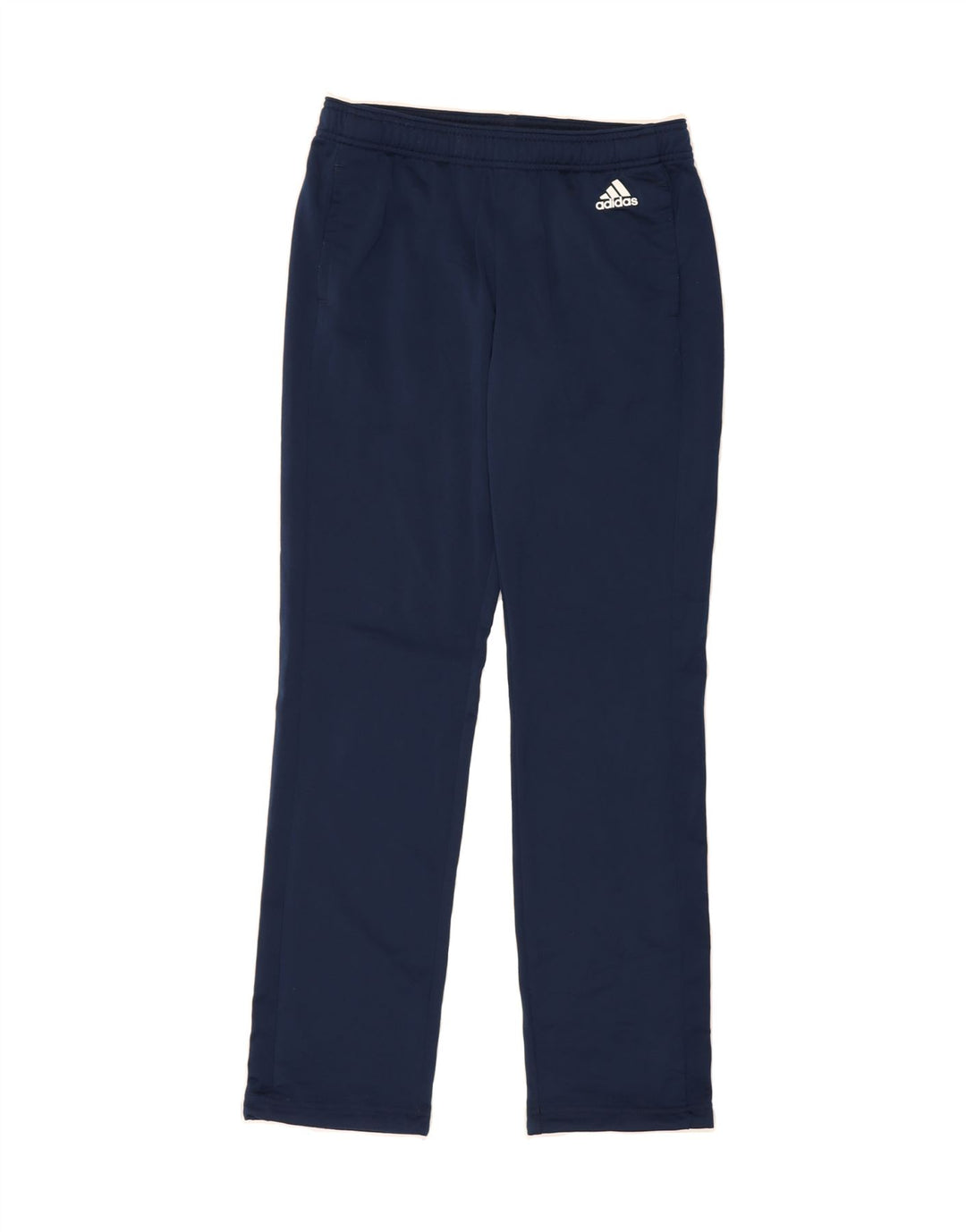 ADIDAS Womens Tracksuit Trousers UK 8/10 Small  Navy Blue Polyester Vintage Adidas and Second-Hand Adidas from Messina Hembry 