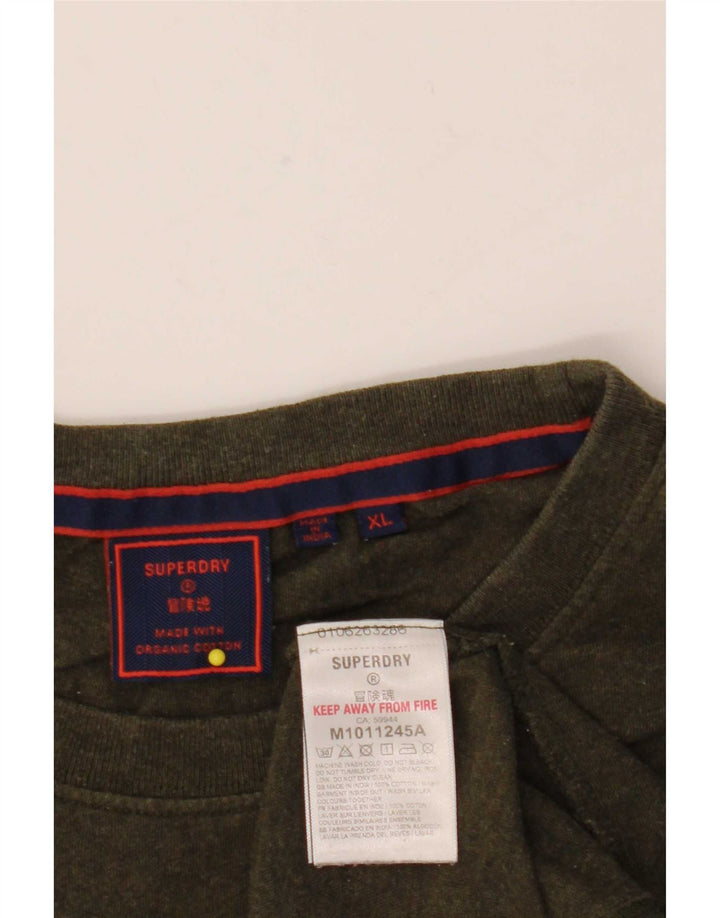 Мужская футболка Superdry Top XL Хаки Хлопок