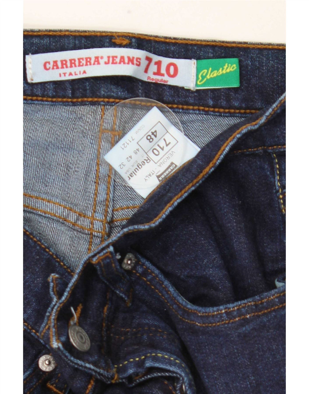 Мужские прямые джинсы Carrera IT 48 Medium W32 L34 Темно-синие, хлопок