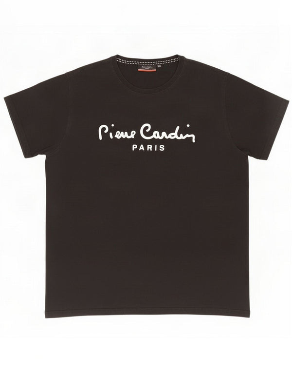 Pierre Cardin Женская футболка с рисунком Топ UK 20 2XL, черный хлопок