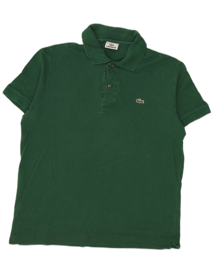 Мужская рубашка-поло Lacoste, размер 4, средний зеленый хлопок, хлопок