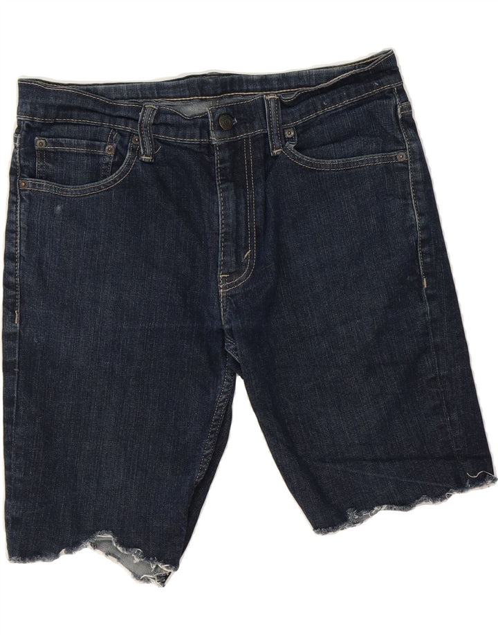 LEVI'S Mens Denim Shorts W33 Medium Navy Blue Cotton Vintage Levi's and Second-Hand Levi's from Messina Hembry 