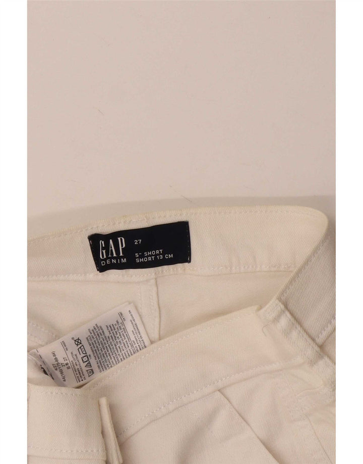 Женские джинсовые шорты Gap W27, маленькие белые, хлопок