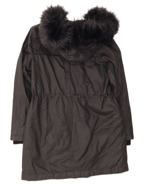 Женская парка с капюшоном MINT VELVET UK 14, большой черный хлопок