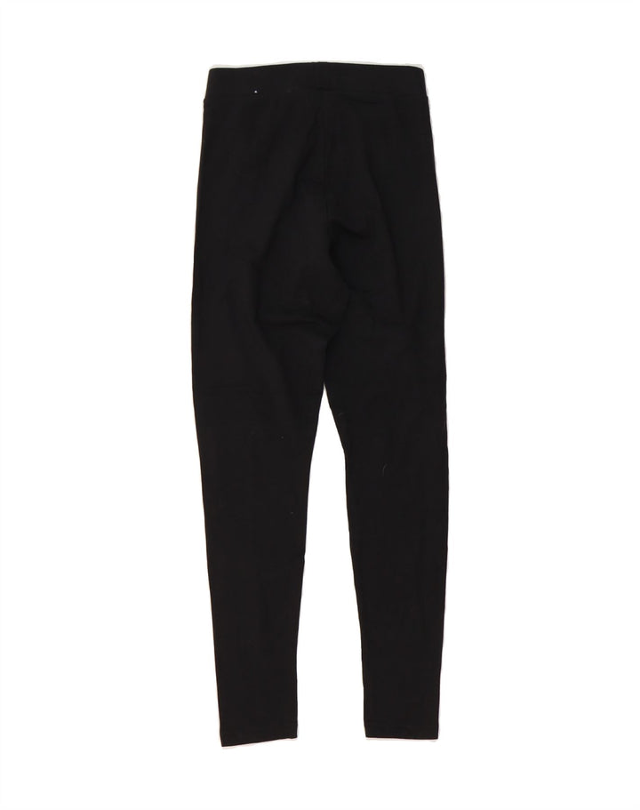 ADIDAS Womens Leggings UK 10 Small  Black Cotton Vintage Adidas and Second-Hand Adidas from Messina Hembry 