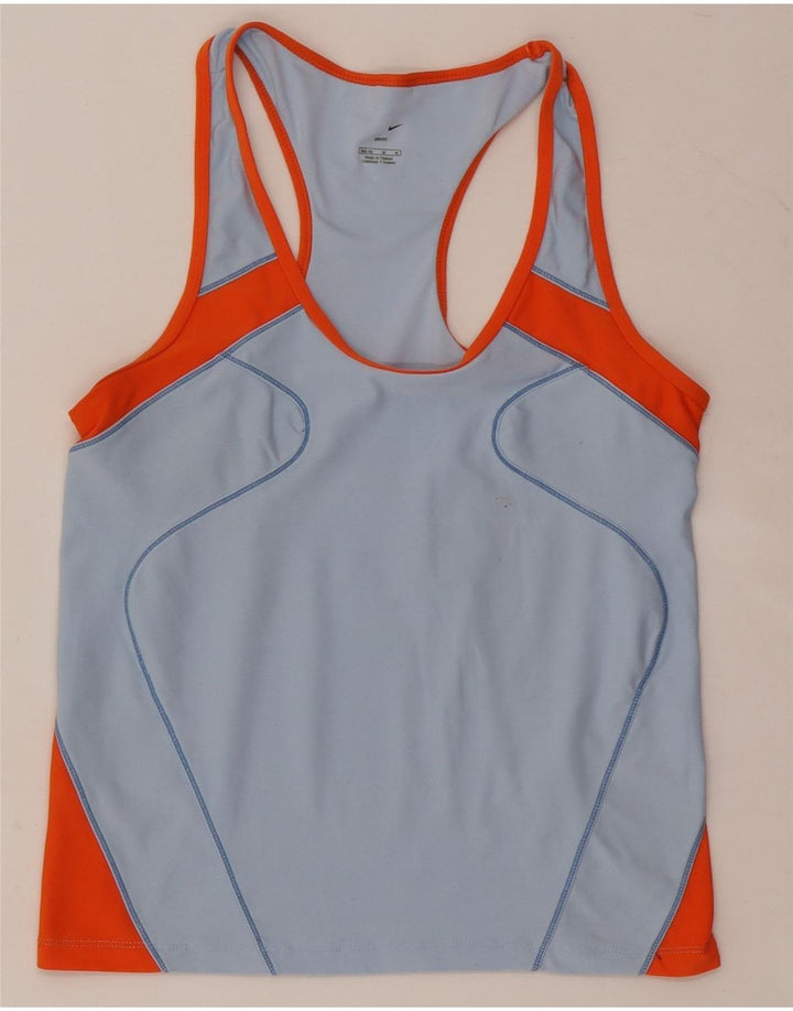 Женский жилет Nike Dri Fit, США, 8/10, средний синий, цветной блок